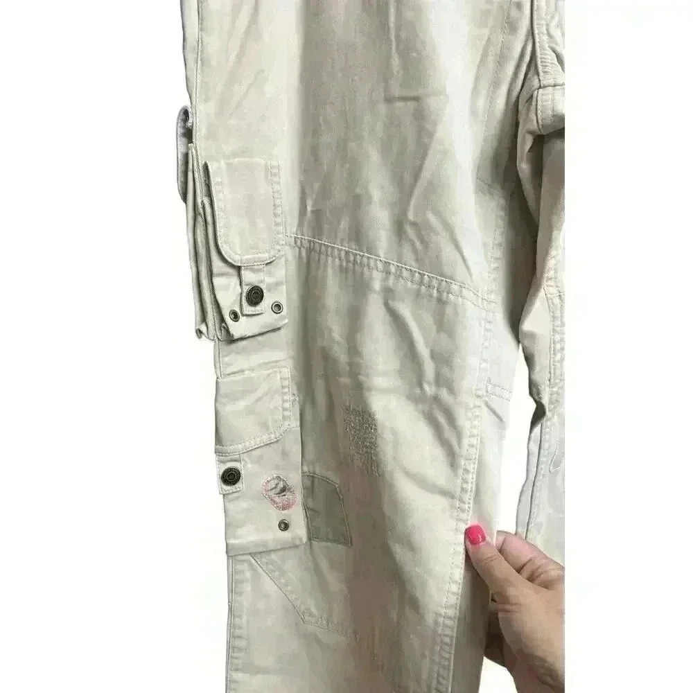 Lauren Jeans Company Ralph Lauren Khaki Women's Size 8 Paratrooper Cargo Pants - Picture 6 of 10
